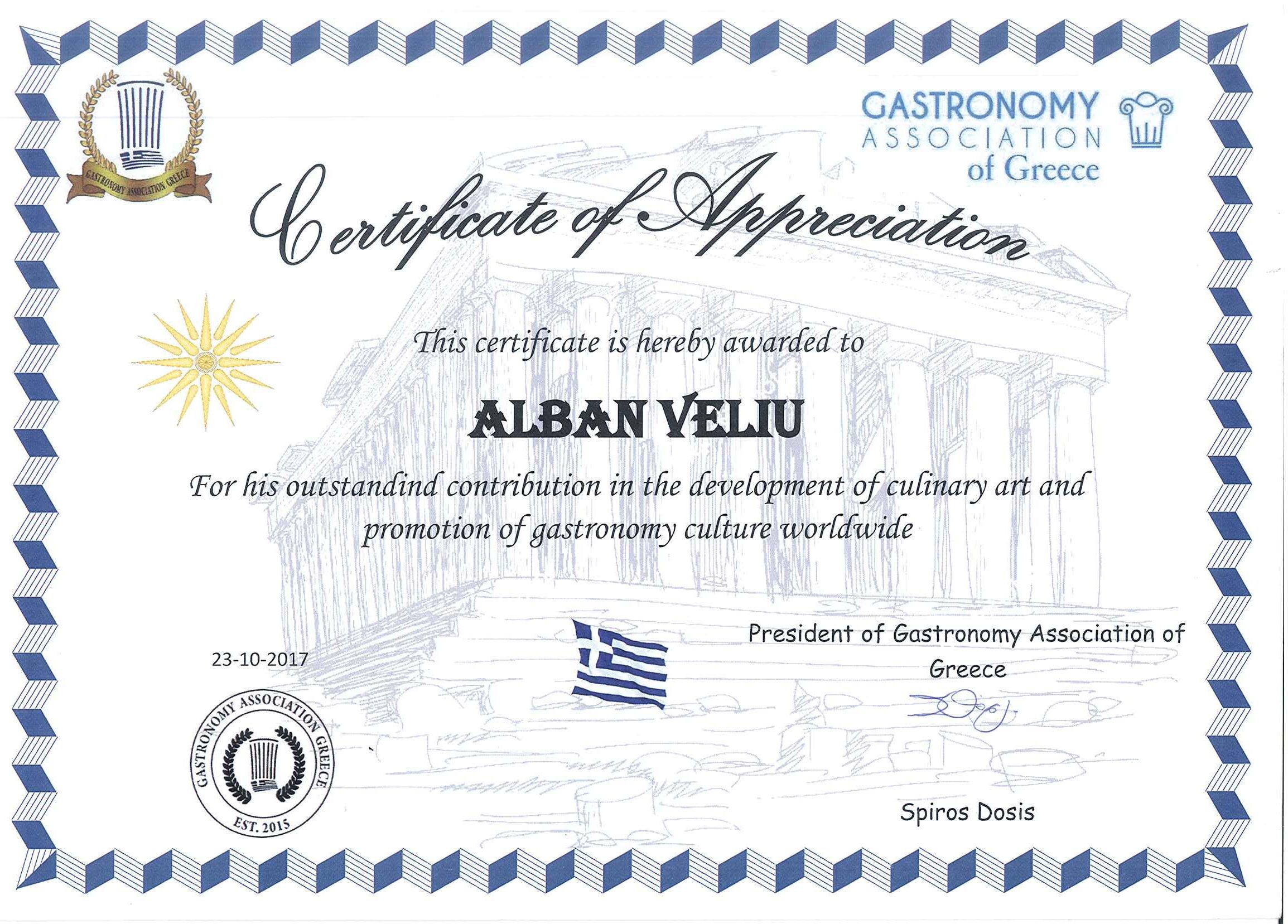 Certifikate Alban Veliu 12