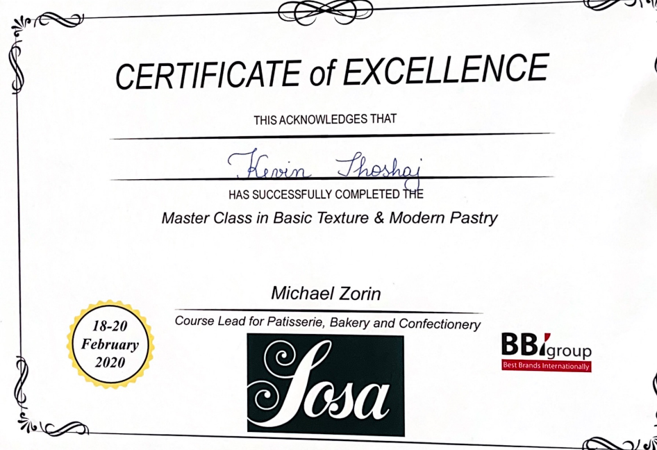 Certifikate Kevin Shoshaj 1